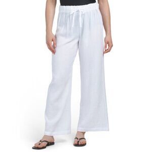 COLOURBROOKE White Full Length Cover-up Pants
